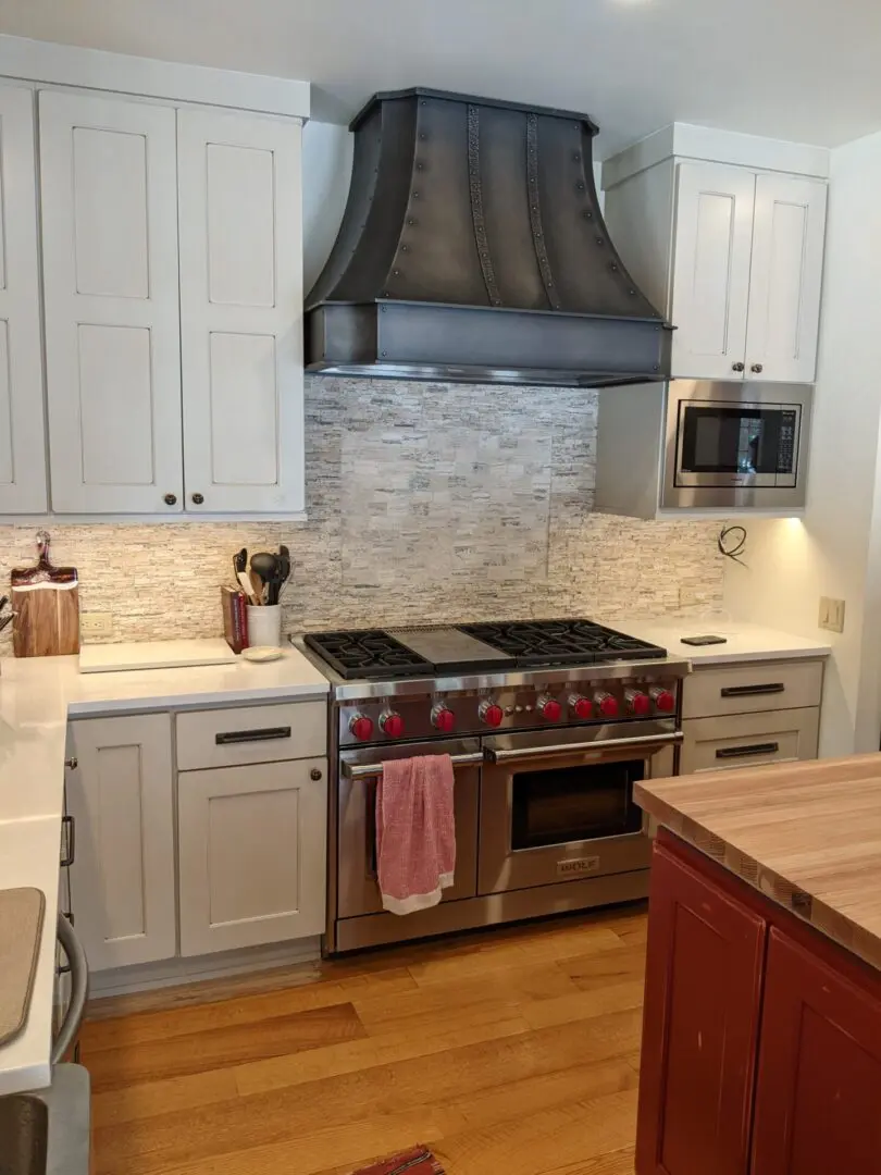 Stove and counters