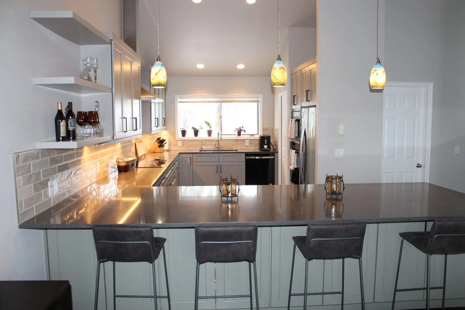 Kitchen and dining area